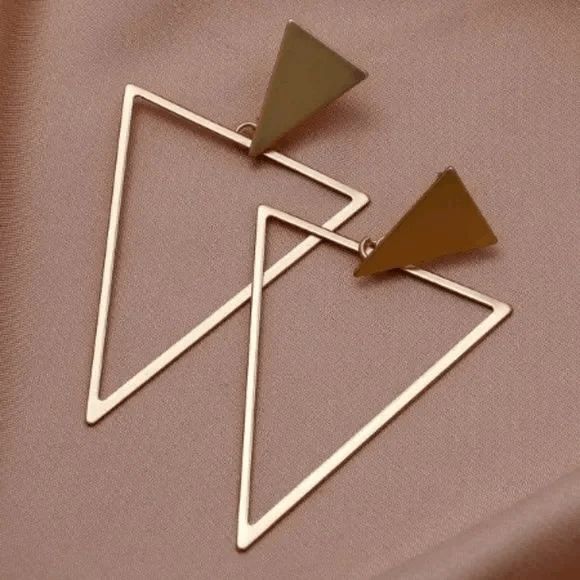 Boho Geometric Dangle Earrings - Picture 3 of 5